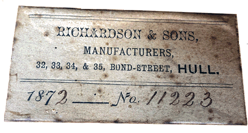 Richardson & Sons Label