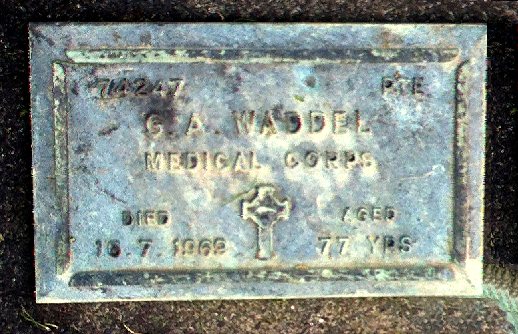 G.A. Waddel plaque